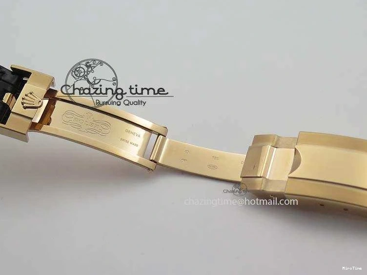 MiroTime 0315 Daytona 116515 Noob 1:1 Best Edition RG Black Dial On Black Leather Strap A NewStyle 3789